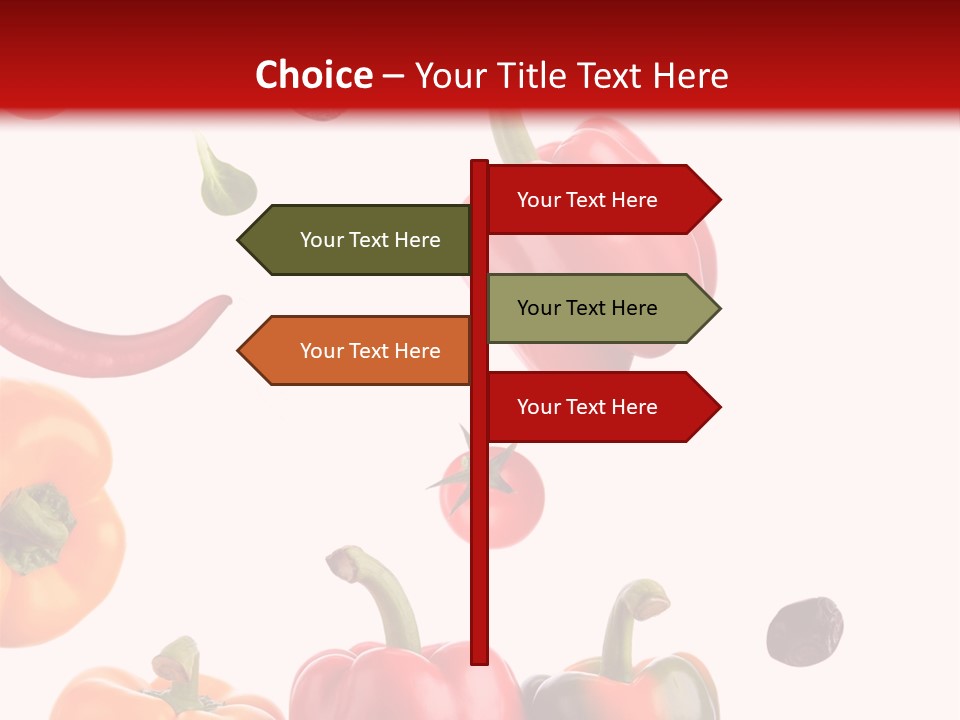 Vertical Isolated White PowerPoint Template