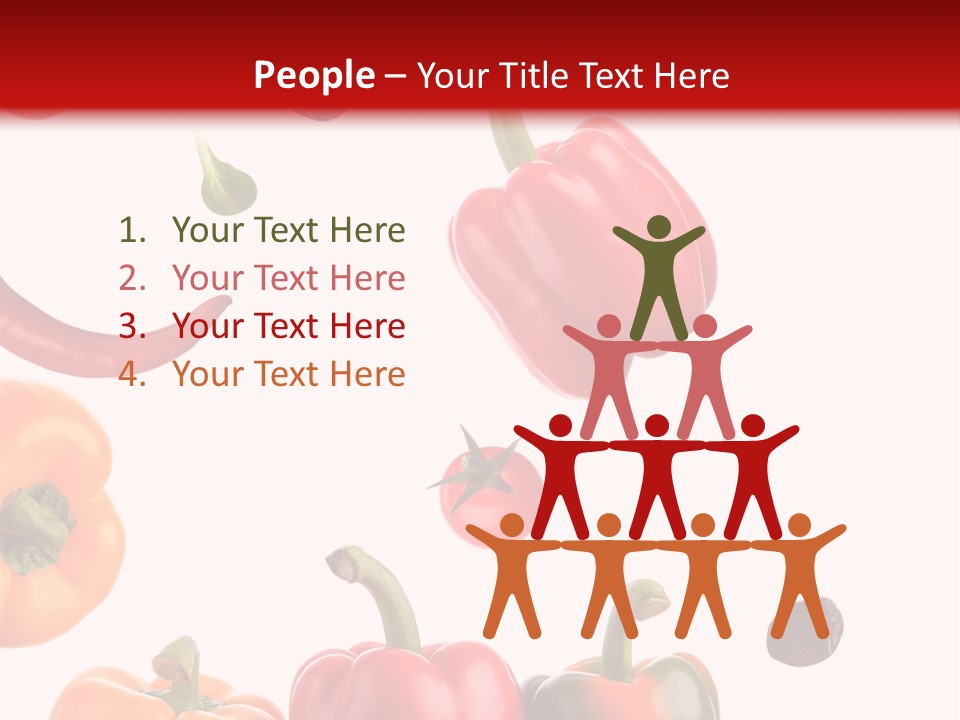 Vertical Isolated White PowerPoint Template