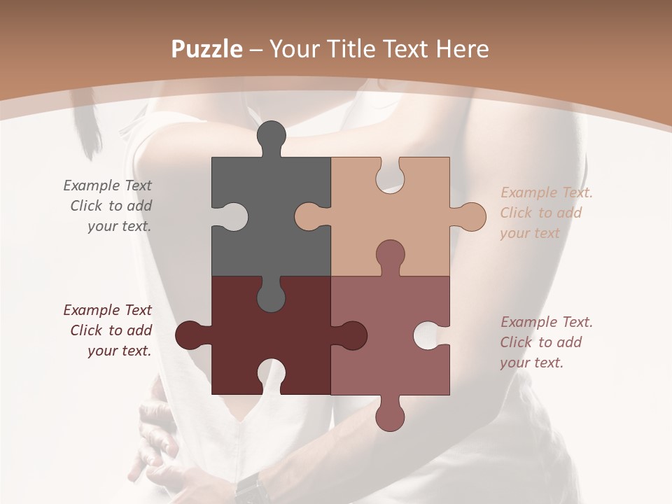 Embracing Desire Affectionate PowerPoint Template