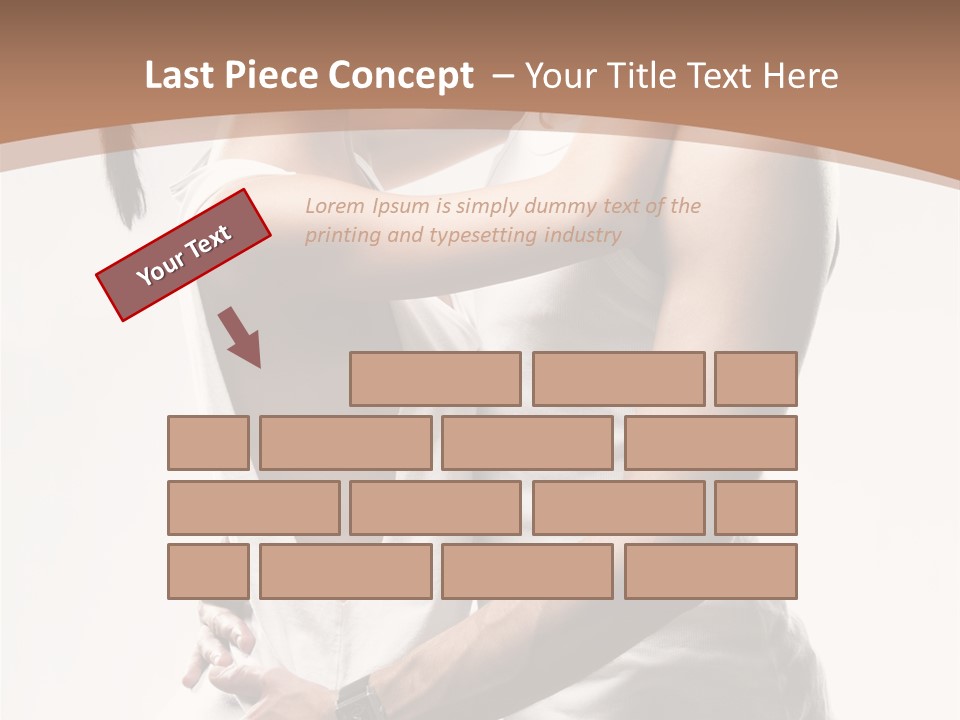 Embracing Desire Affectionate PowerPoint Template