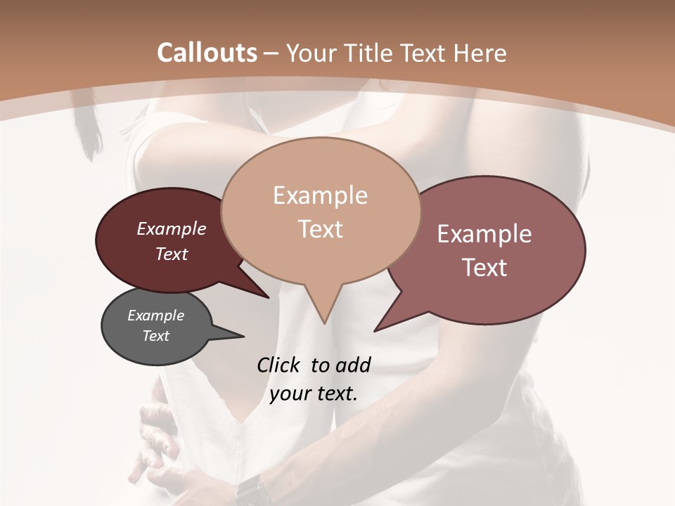 Embracing Desire Affectionate PowerPoint Template