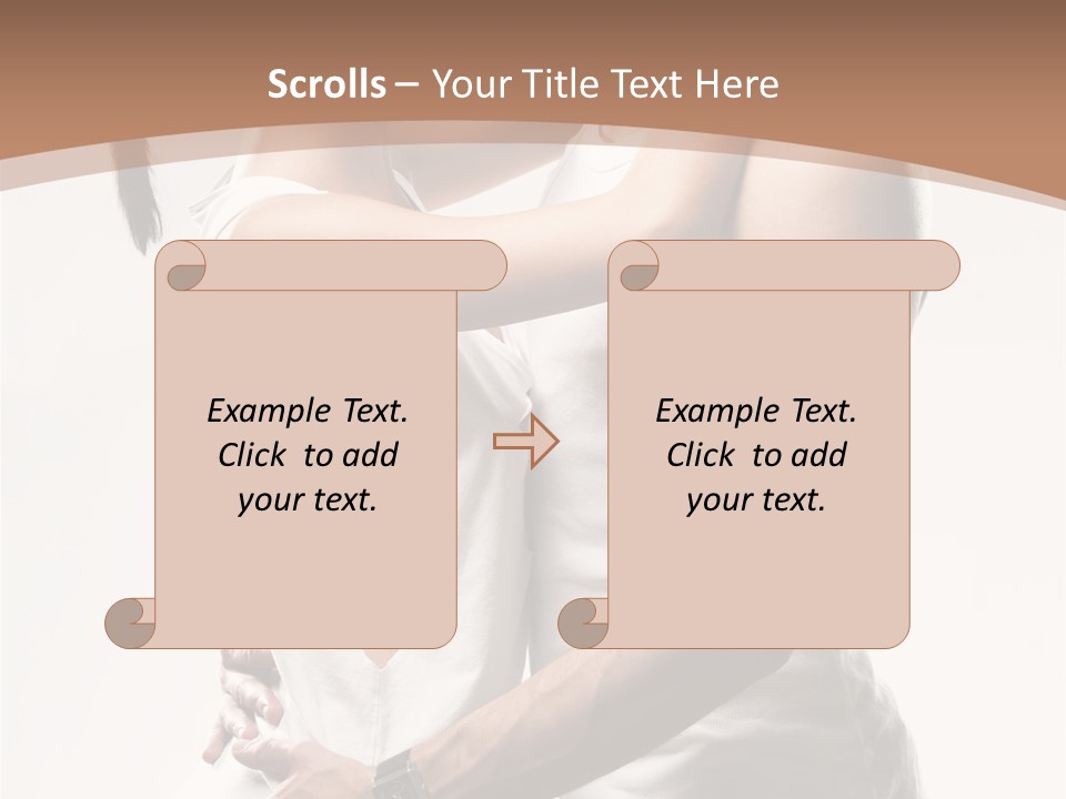 Embracing Desire Affectionate PowerPoint Template