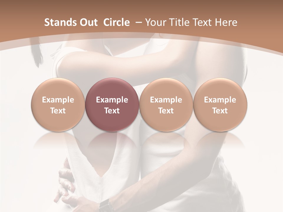 Embracing Desire Affectionate PowerPoint Template