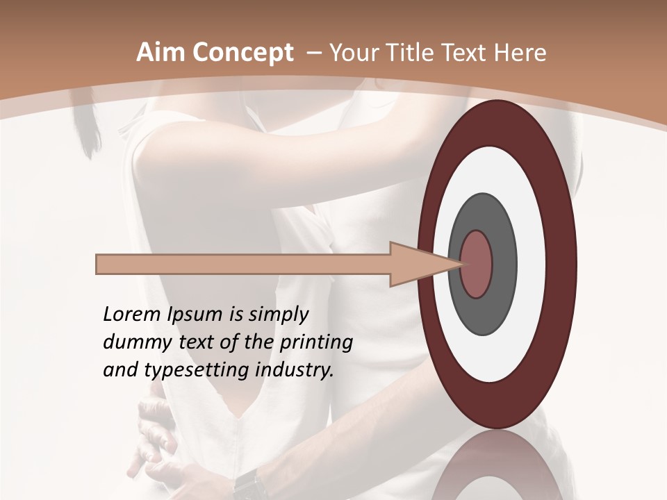 Embracing Desire Affectionate PowerPoint Template