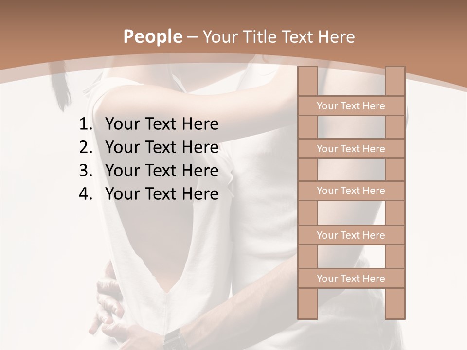 Embracing Desire Affectionate PowerPoint Template