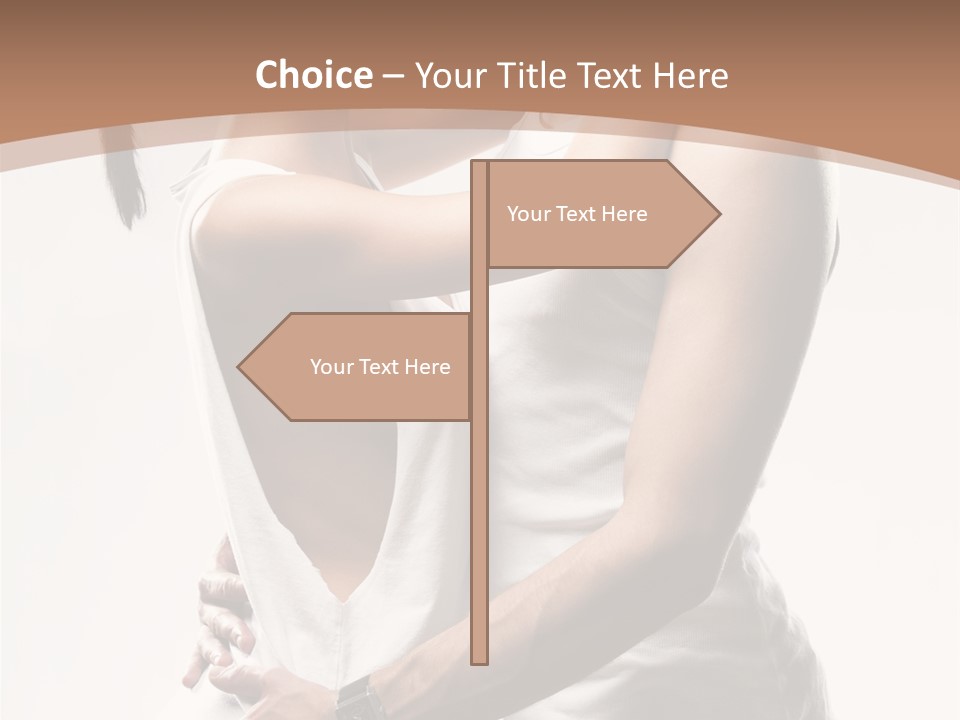 Embracing Desire Affectionate PowerPoint Template