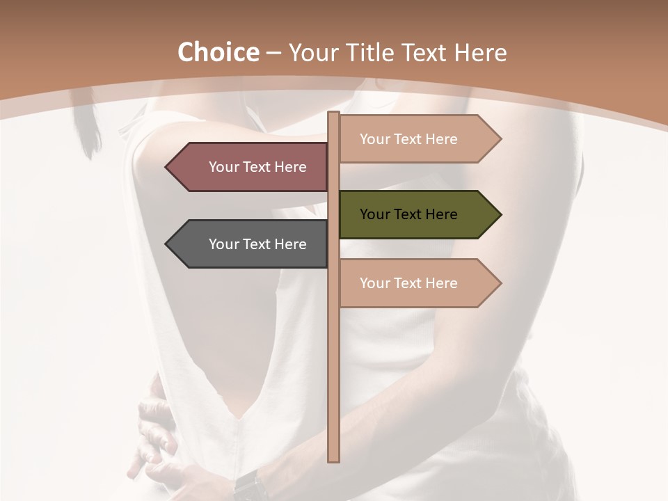 Embracing Desire Affectionate PowerPoint Template