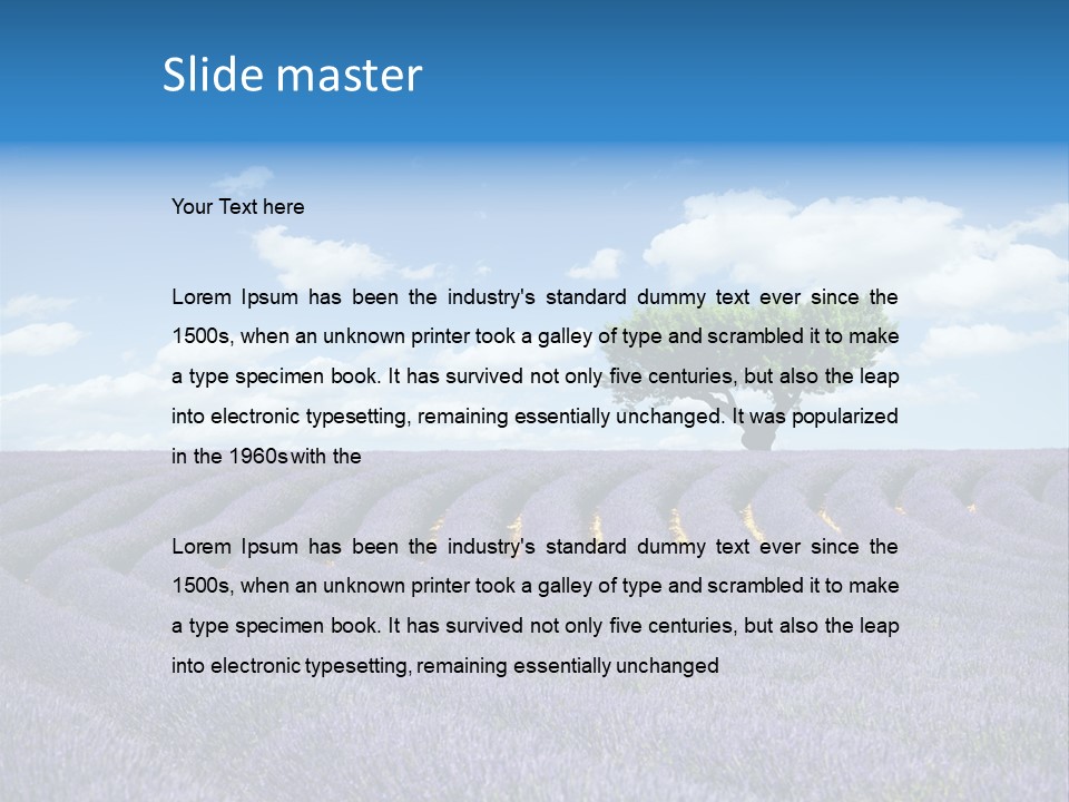 Bouquet Field Plant PowerPoint Template