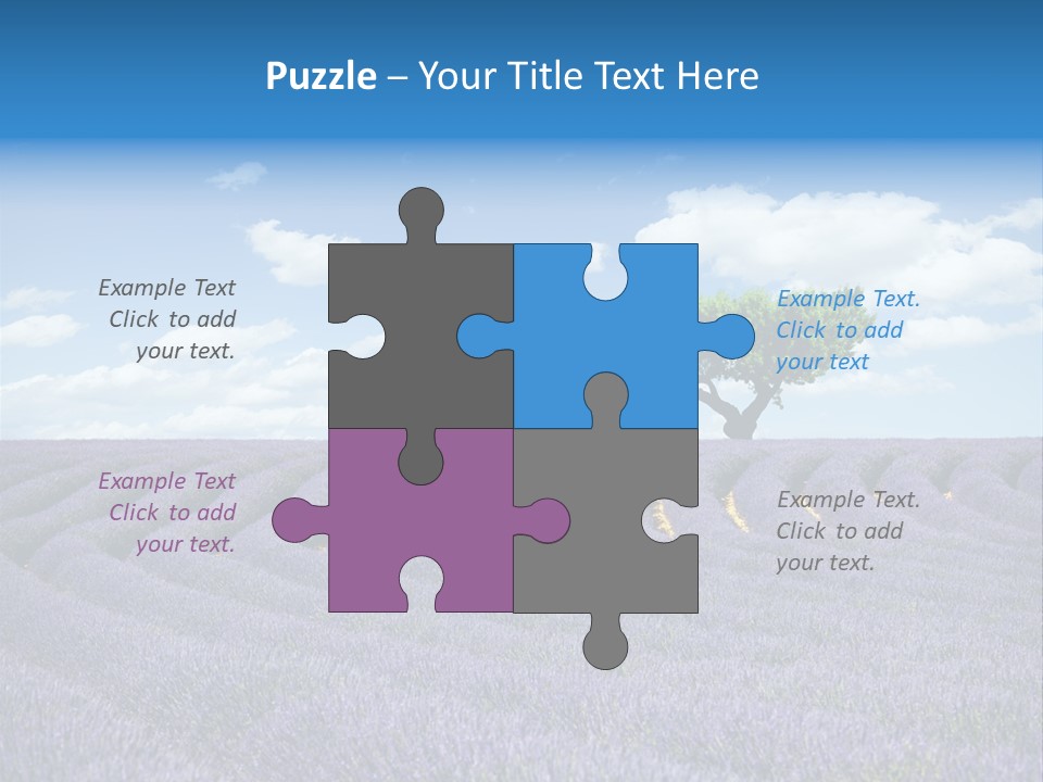 Bouquet Field Plant PowerPoint Template