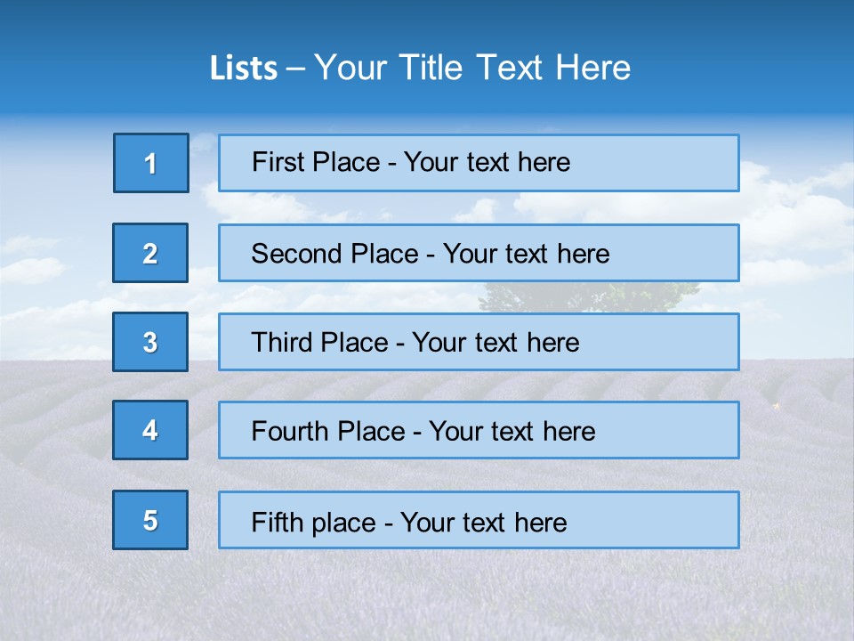 Bouquet Field Plant PowerPoint Template