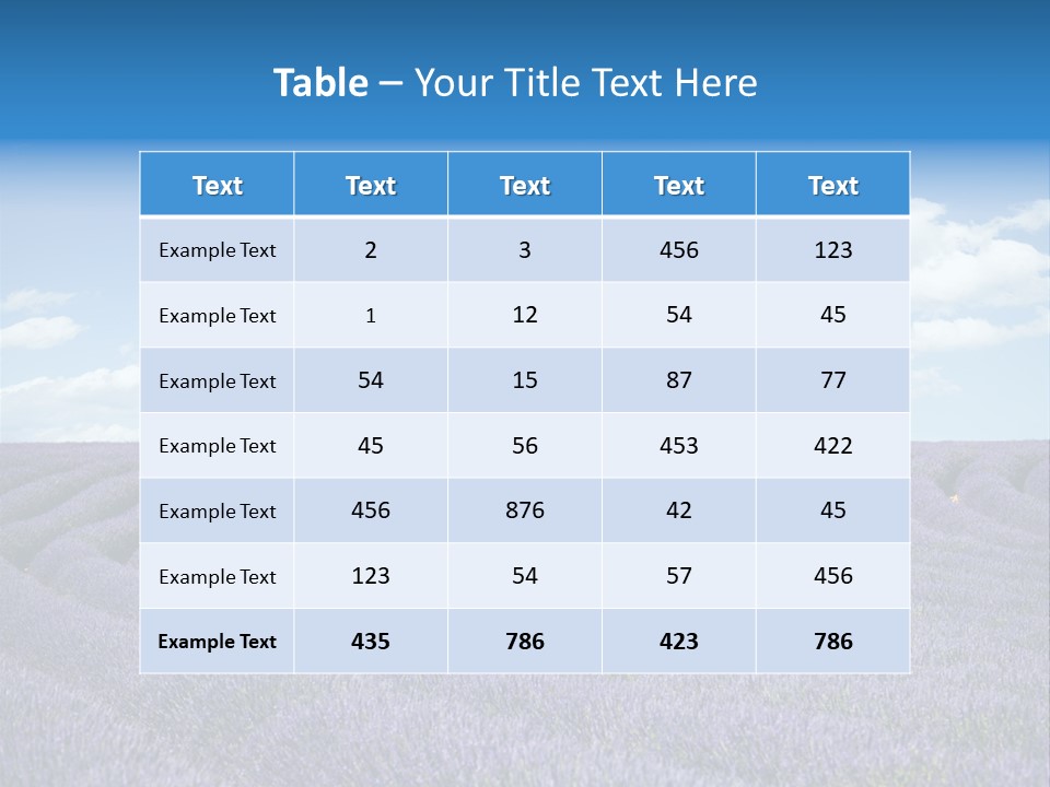 Bouquet Field Plant PowerPoint Template