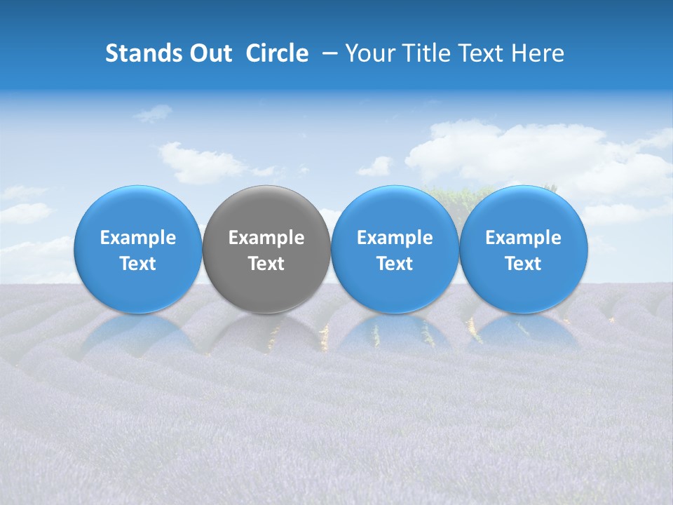 Bouquet Field Plant PowerPoint Template