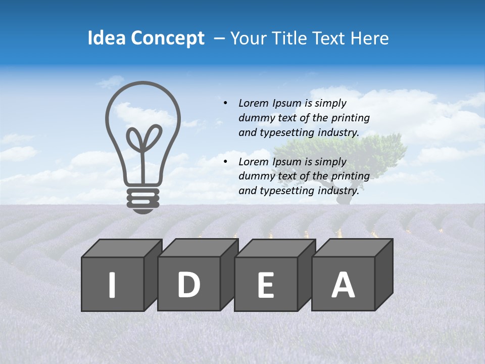 Bouquet Field Plant PowerPoint Template