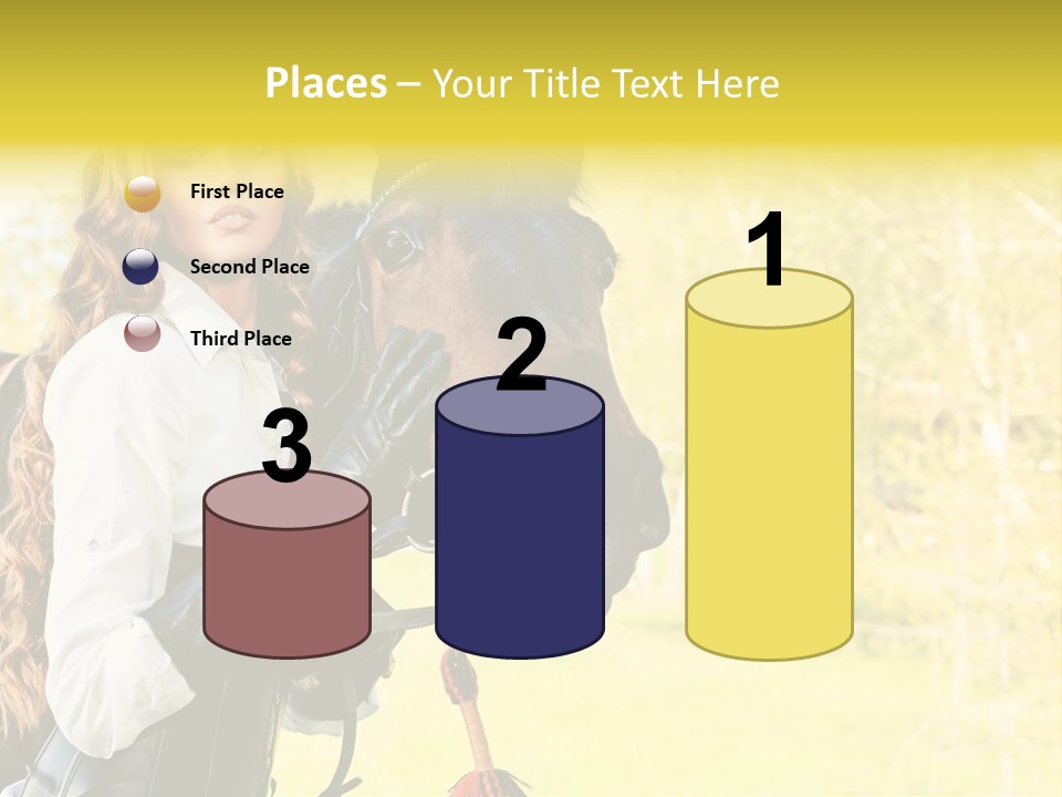 Girl Dressing Equitation PowerPoint Template