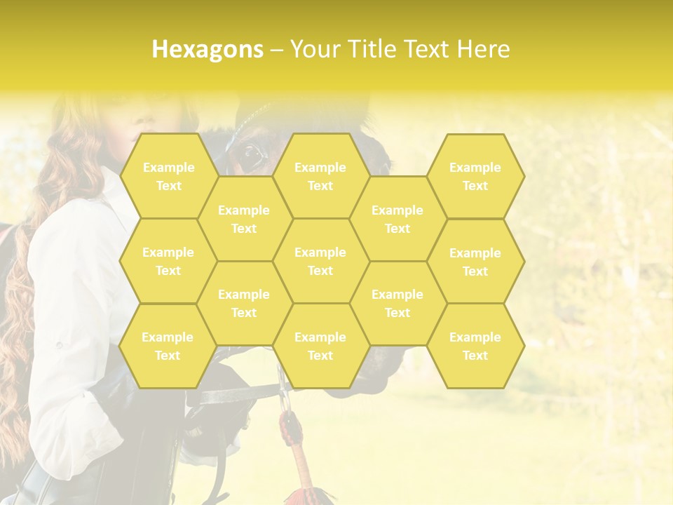 Girl Dressing Equitation PowerPoint Template