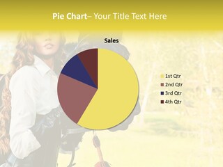 Girl Dressing Equitation PowerPoint Template