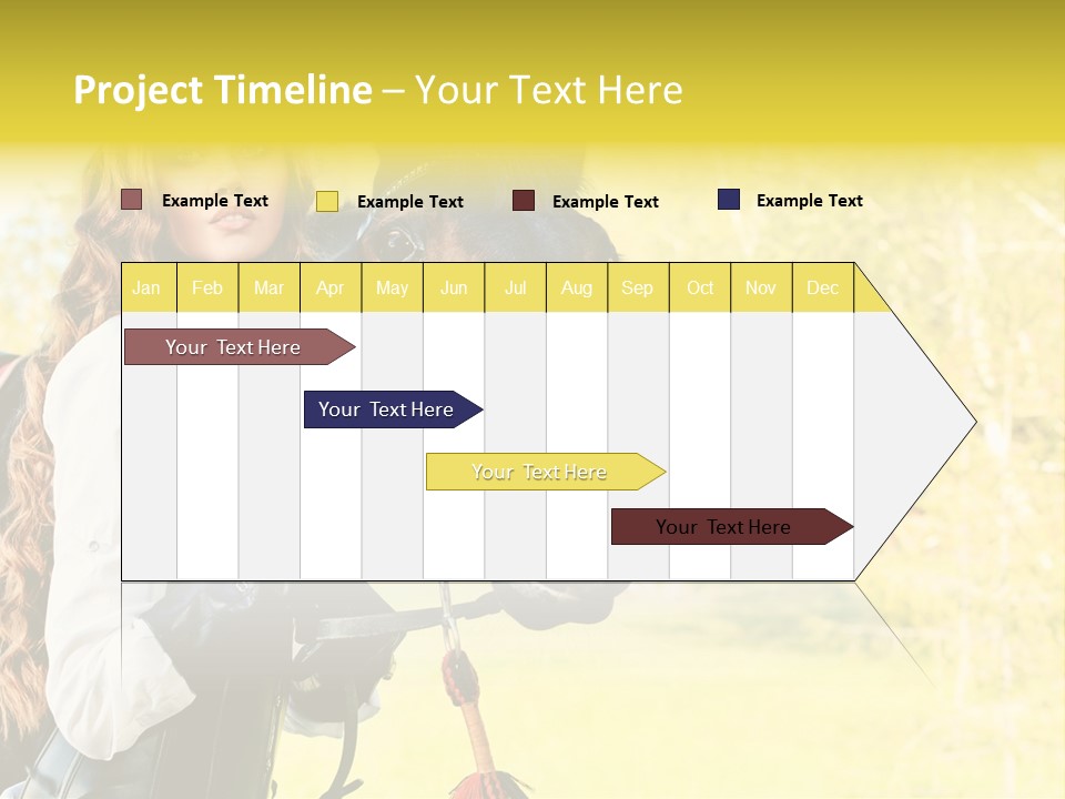 Girl Dressing Equitation PowerPoint Template