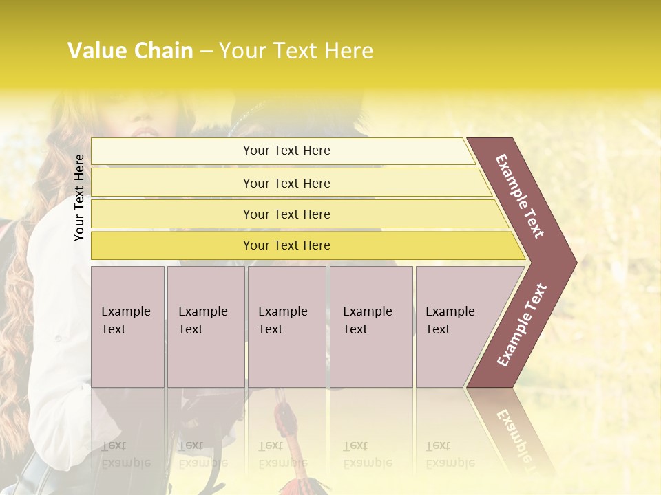 Girl Dressing Equitation PowerPoint Template