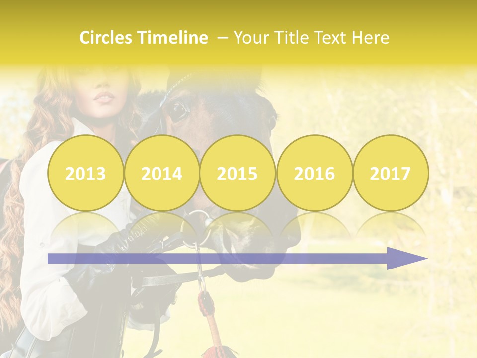 Girl Dressing Equitation PowerPoint Template