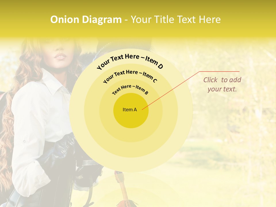 Girl Dressing Equitation PowerPoint Template