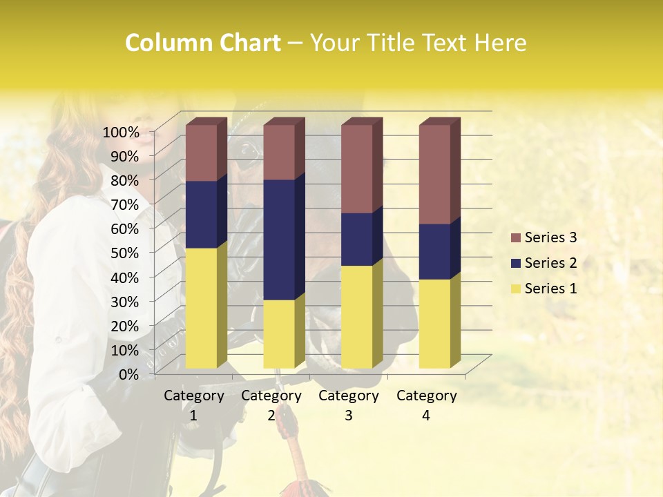 Girl Dressing Equitation PowerPoint Template