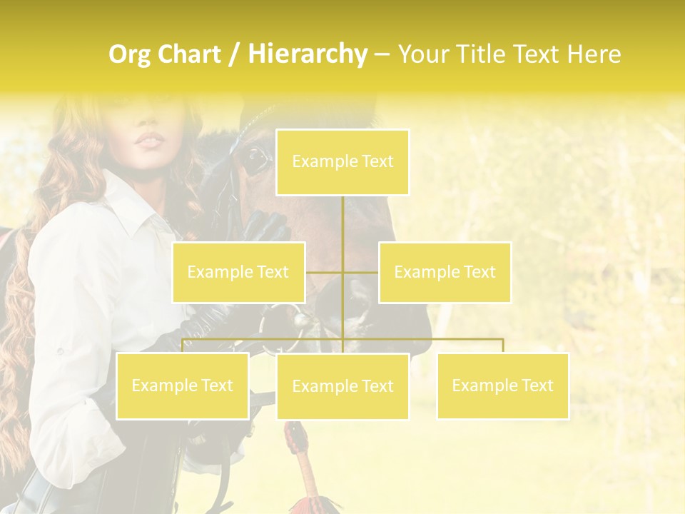 Girl Dressing Equitation PowerPoint Template