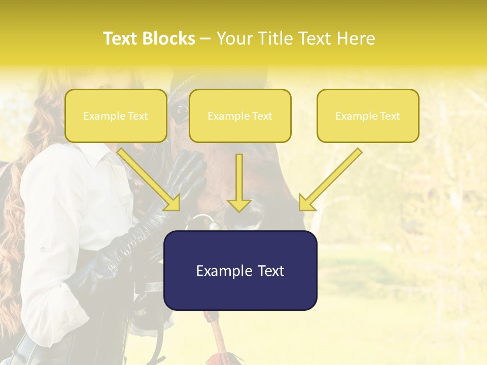 Girl Dressing Equitation PowerPoint Template