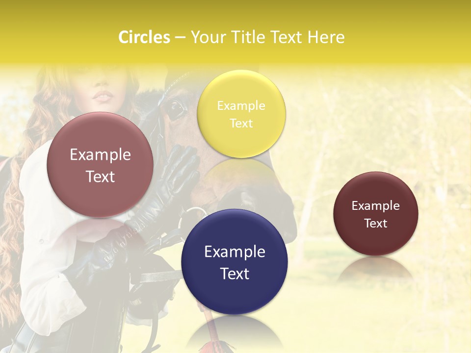 Girl Dressing Equitation PowerPoint Template