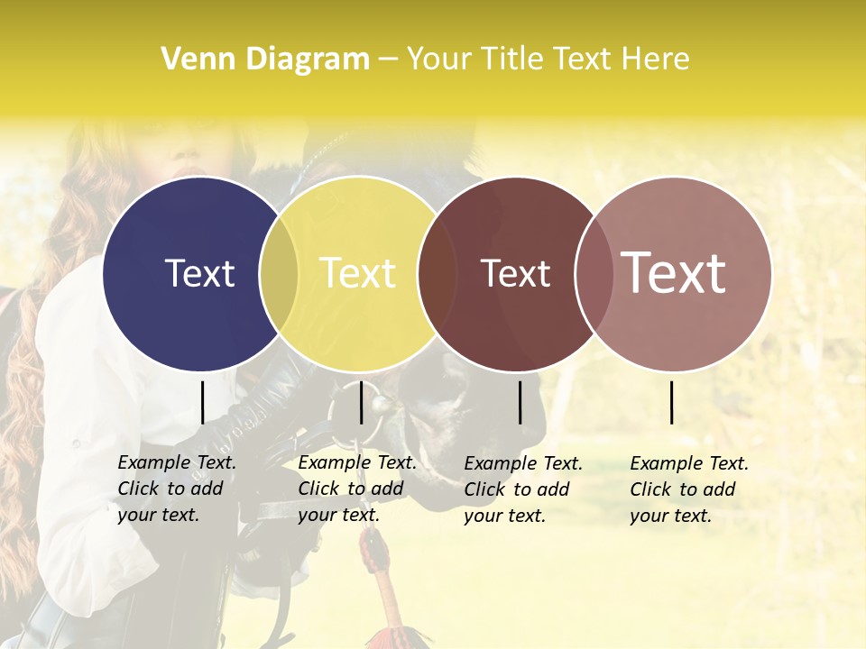 Girl Dressing Equitation PowerPoint Template