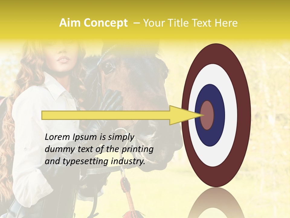 Girl Dressing Equitation PowerPoint Template