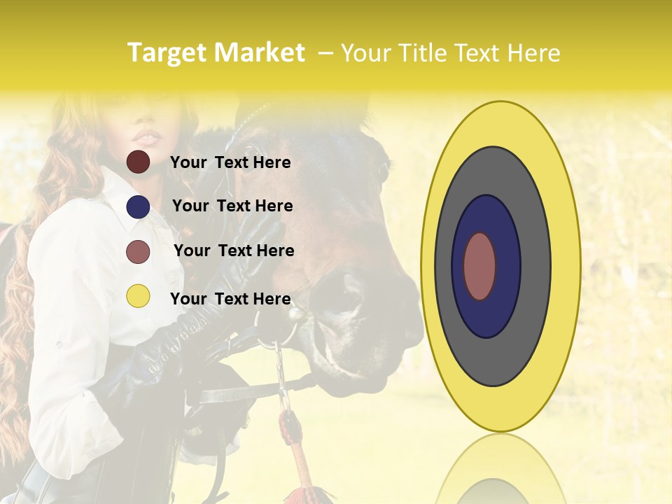 Girl Dressing Equitation PowerPoint Template