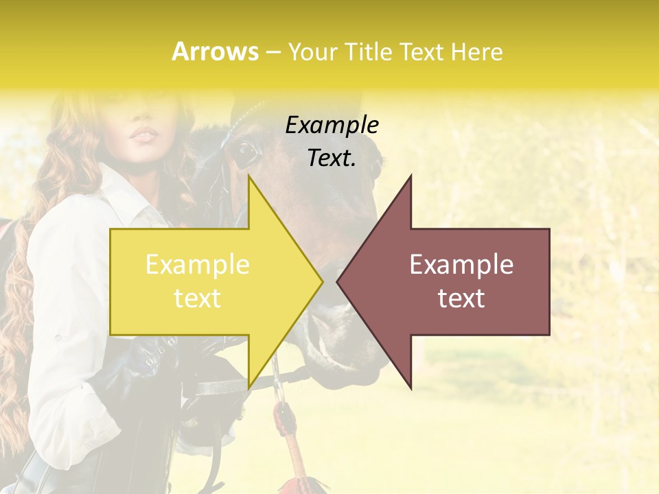 Girl Dressing Equitation PowerPoint Template