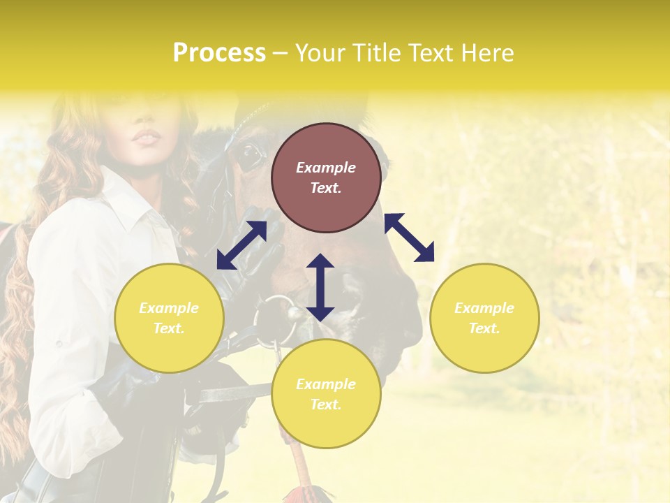 Girl Dressing Equitation PowerPoint Template