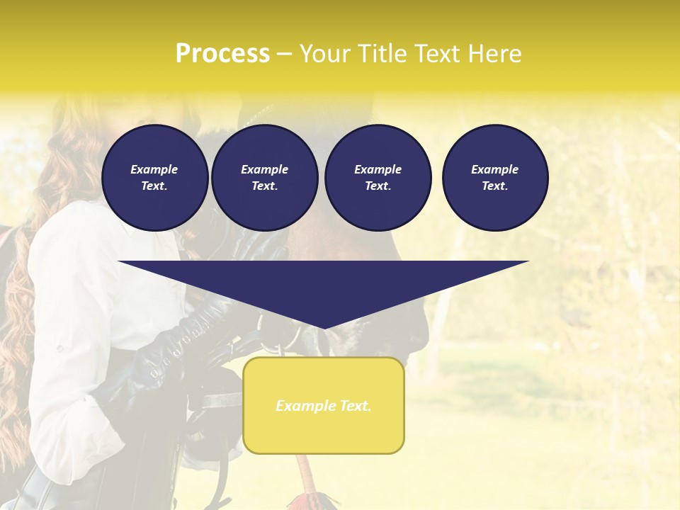 Girl Dressing Equitation PowerPoint Template