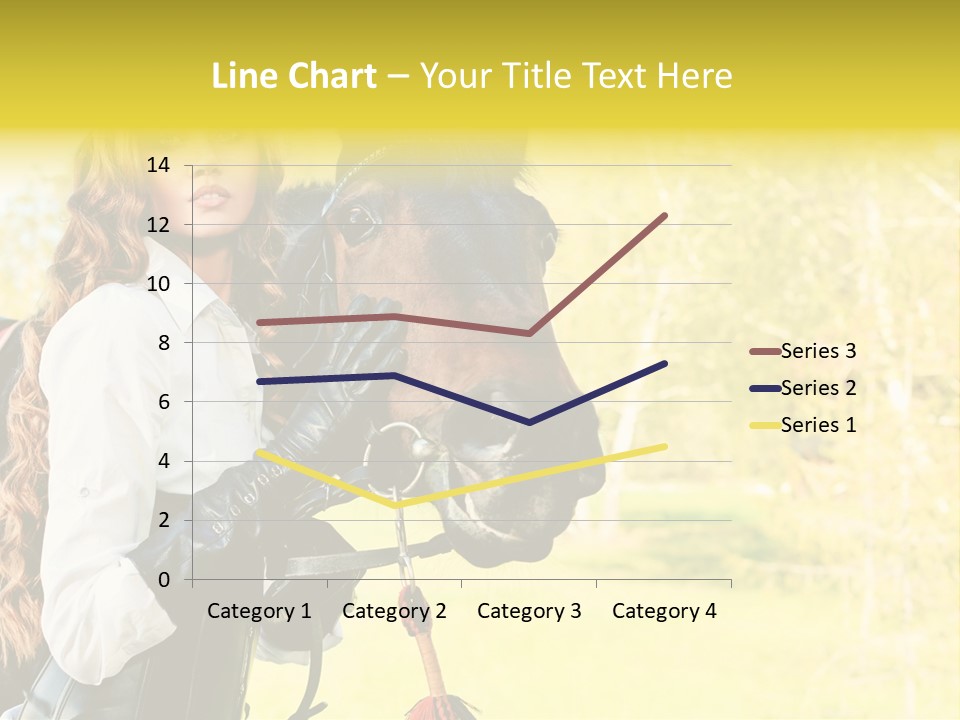 Girl Dressing Equitation PowerPoint Template