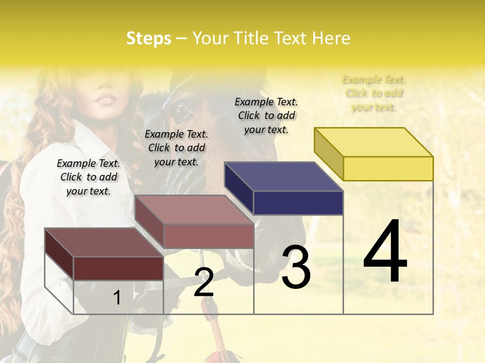 Girl Dressing Equitation PowerPoint Template