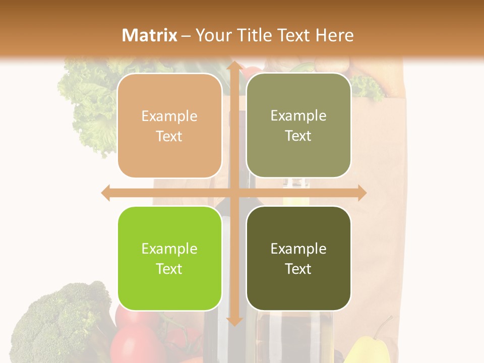 Green Vine Broccoli PowerPoint Template