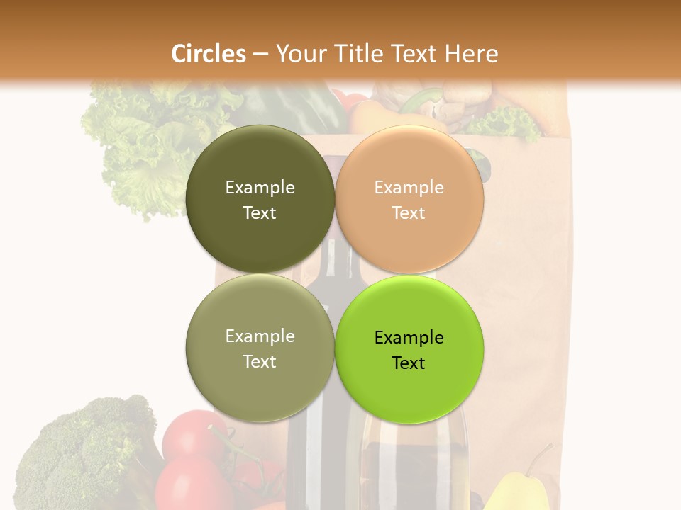 Green Vine Broccoli PowerPoint Template