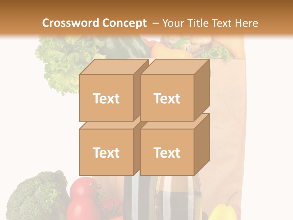 Green Vine Broccoli PowerPoint Template