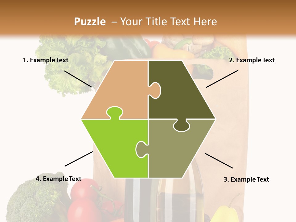 Green Vine Broccoli PowerPoint Template