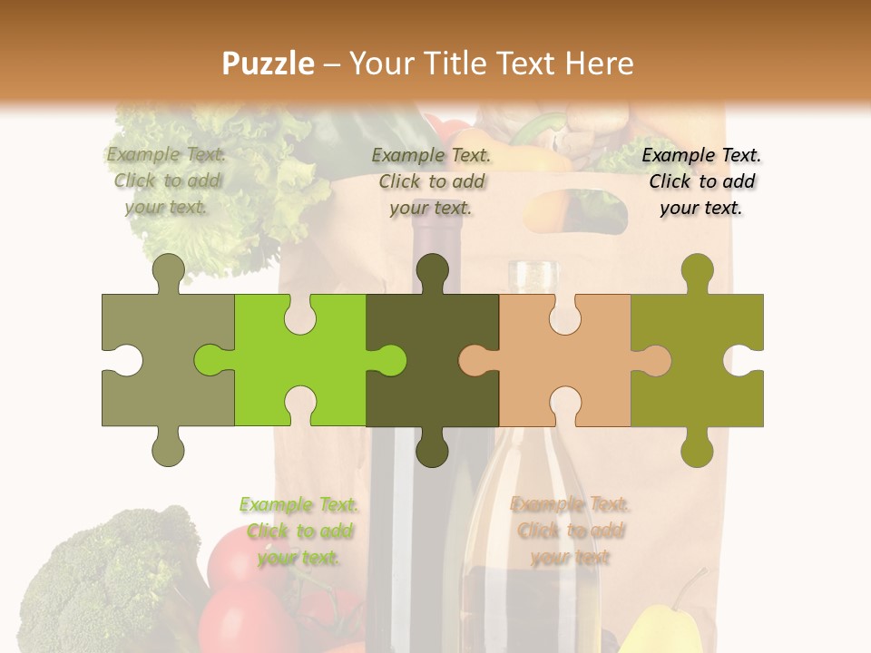 Green Vine Broccoli PowerPoint Template