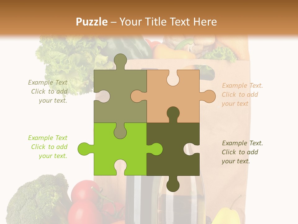 Green Vine Broccoli PowerPoint Template