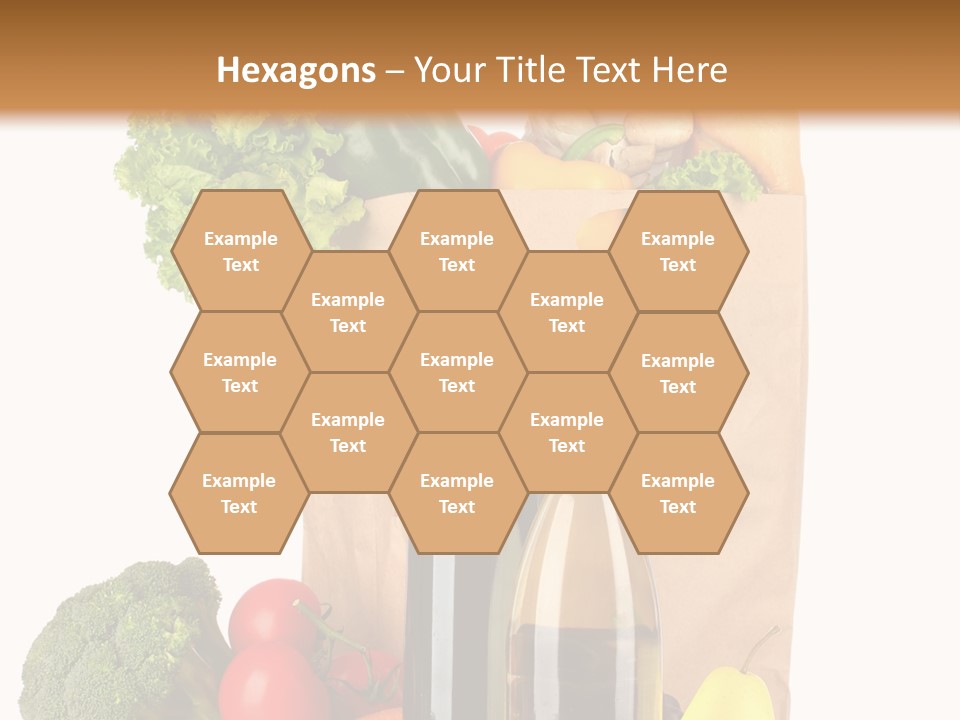 Green Vine Broccoli PowerPoint Template