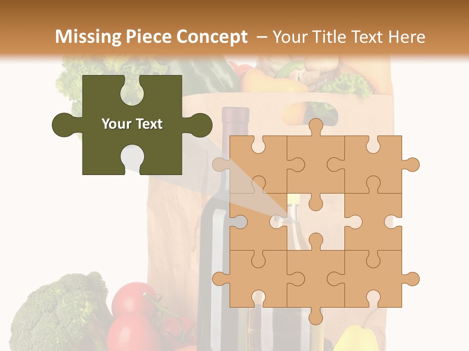 Green Vine Broccoli PowerPoint Template