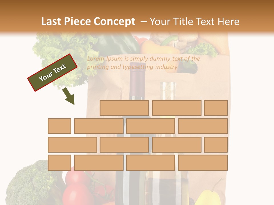 Green Vine Broccoli PowerPoint Template