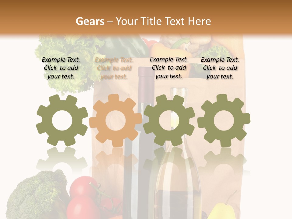 Green Vine Broccoli PowerPoint Template
