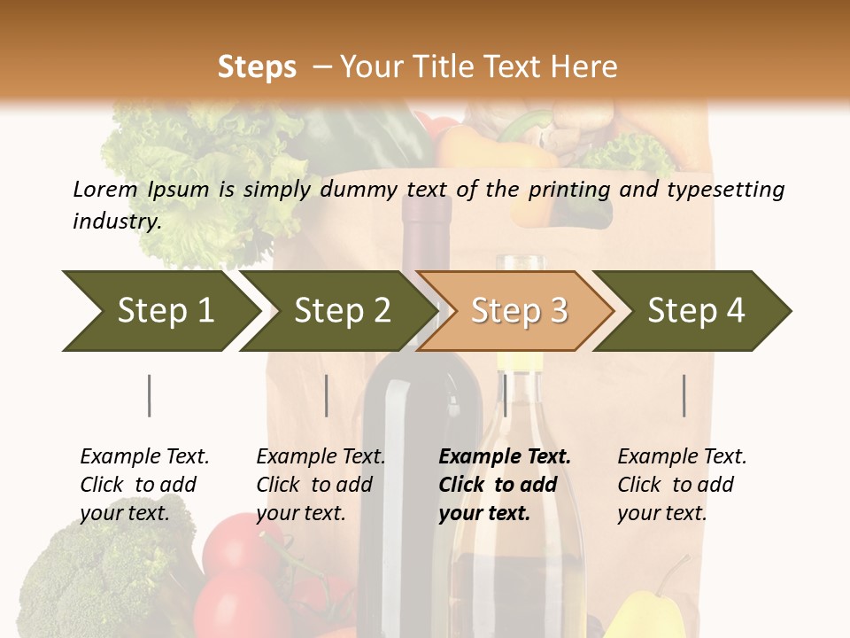 Green Vine Broccoli PowerPoint Template