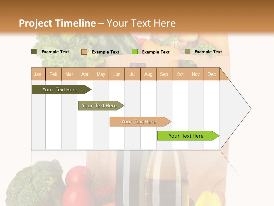 Green Vine Broccoli PowerPoint Template