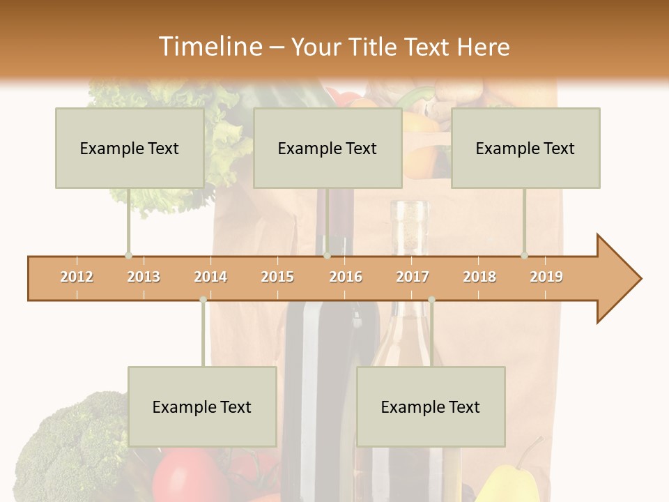 Green Vine Broccoli PowerPoint Template