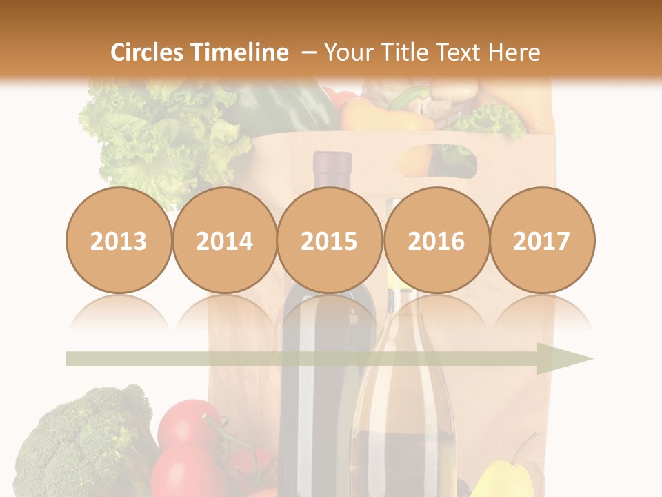 Green Vine Broccoli PowerPoint Template